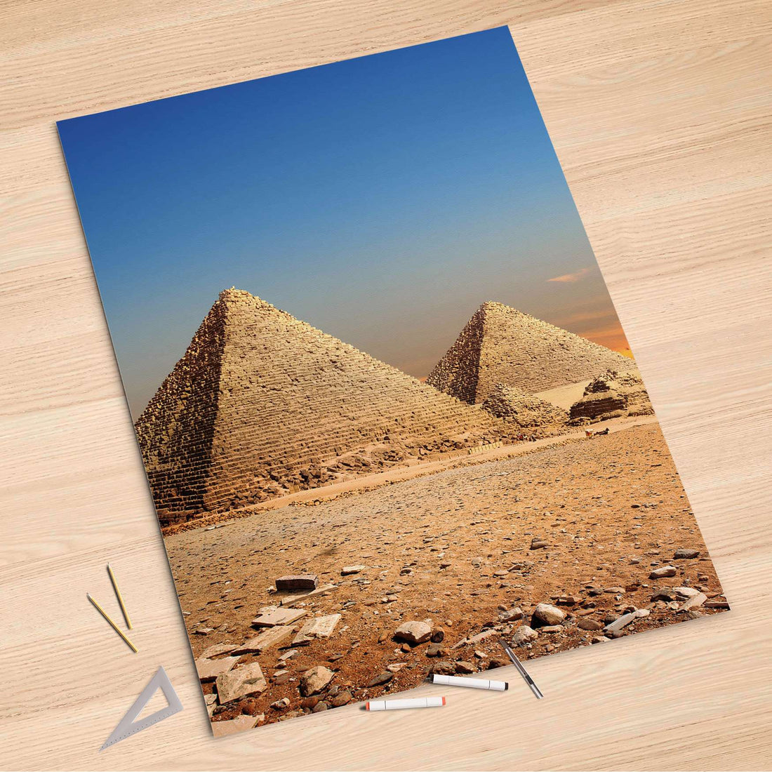 Folienbogen Pyramids - 100x150 cm
