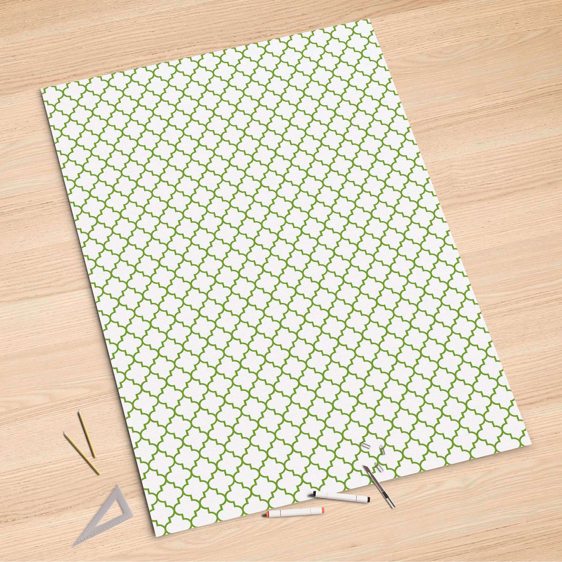 Folienbogen Retro Pattern - Grün - 100x150 cm