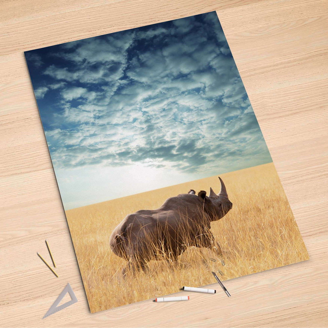 Folienbogen Rhino - 100x150 cm
