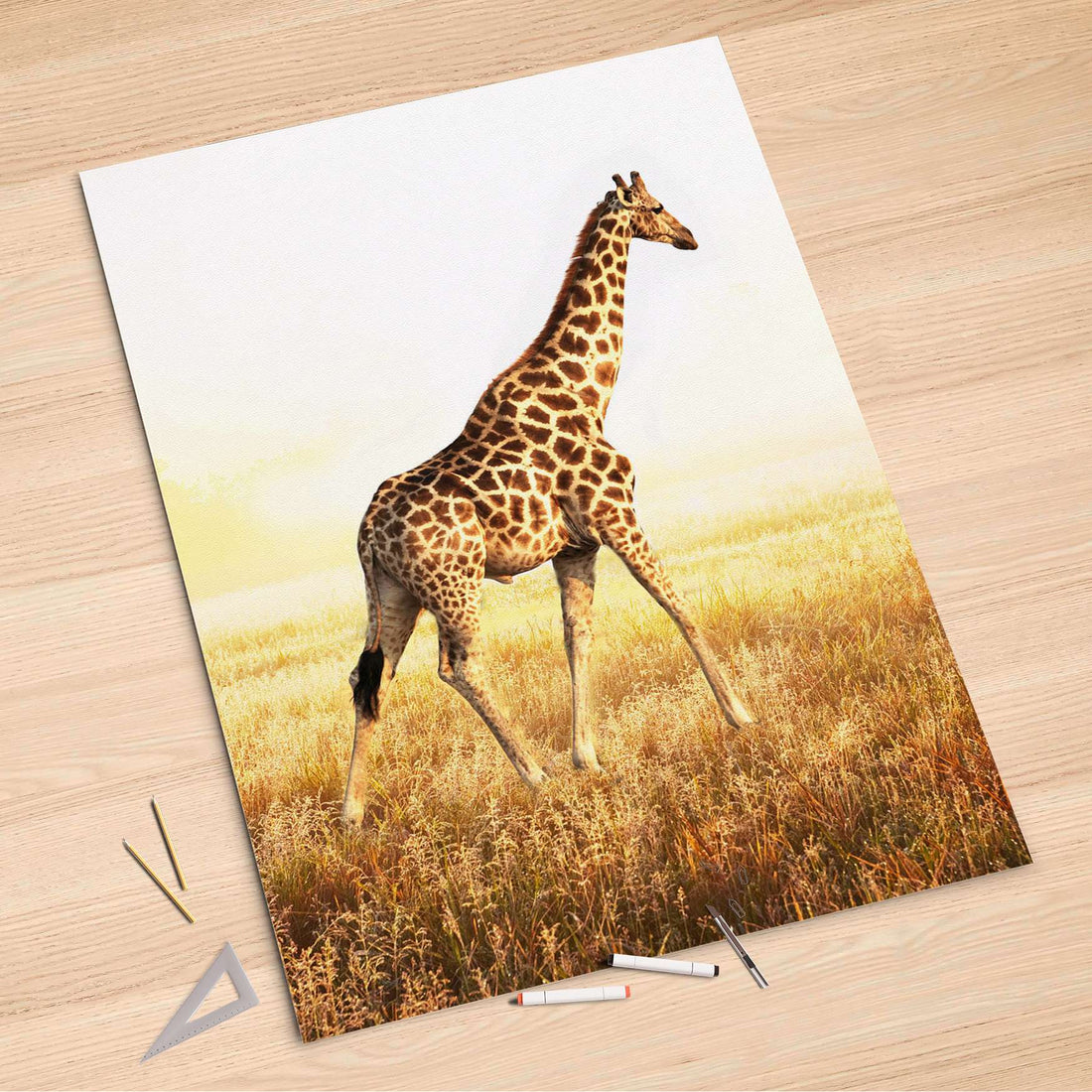 Folienbogen Savanna Giraffe - 100x150 cm