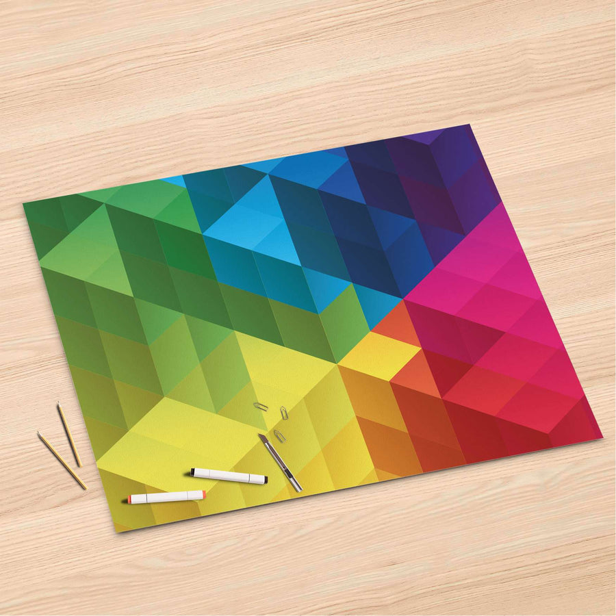 Folienbogen Colored Cubes - 120x80 cm