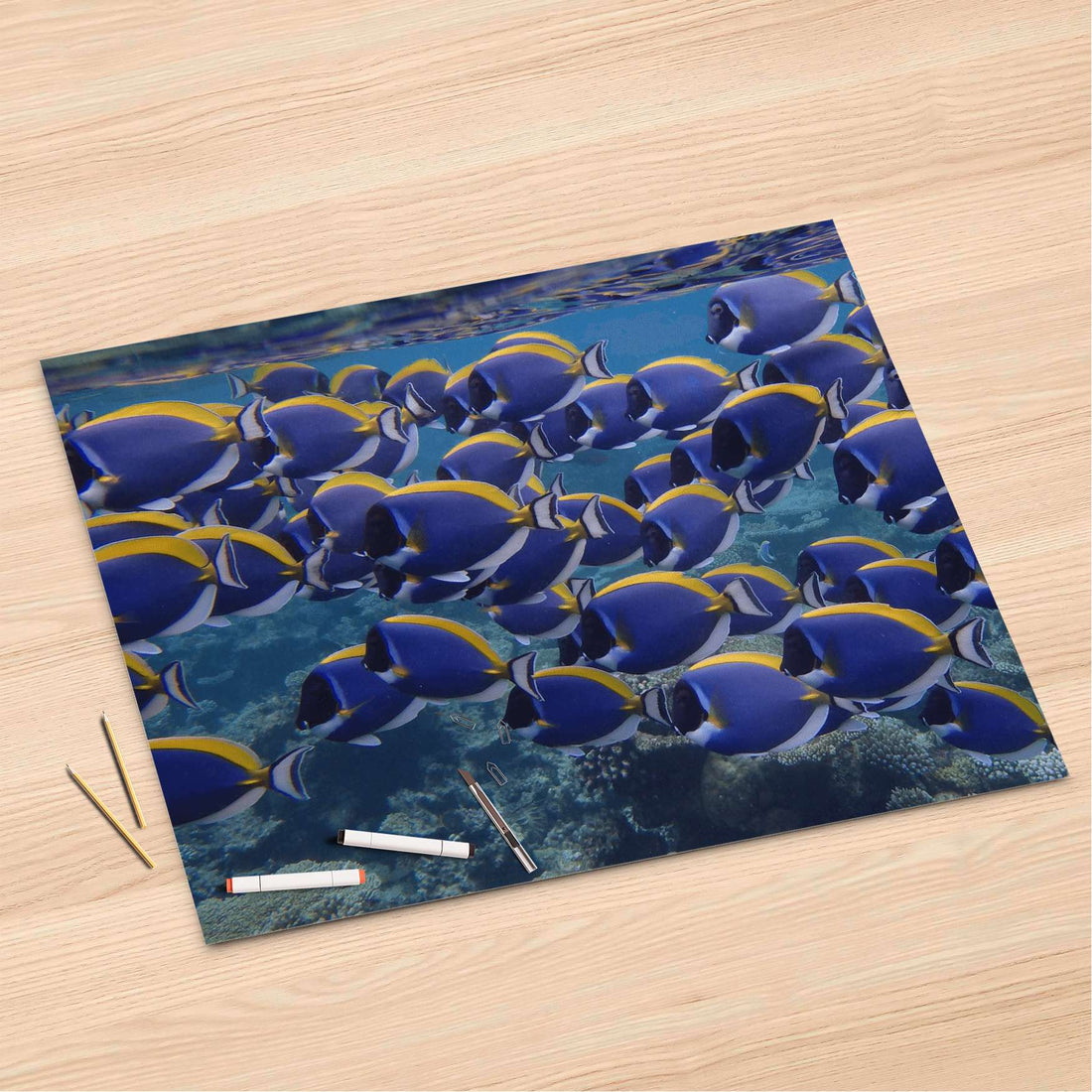 Folienbogen Fish swarm - 120x80 cm