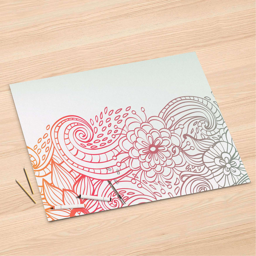 Folienbogen Floral Doodle - 120x80 cm