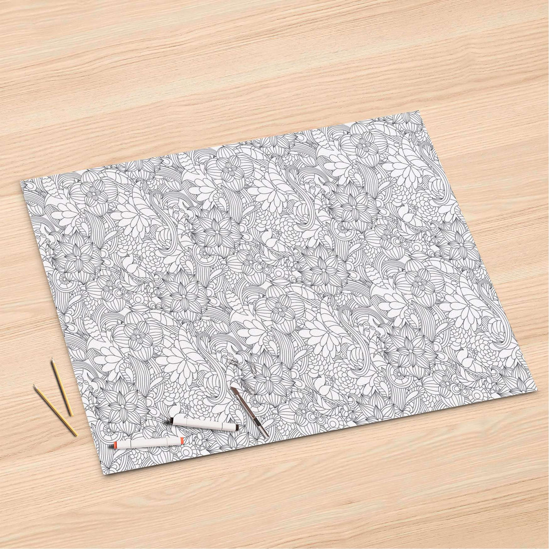 Folienbogen Flower Lines 2 - 120x80 cm