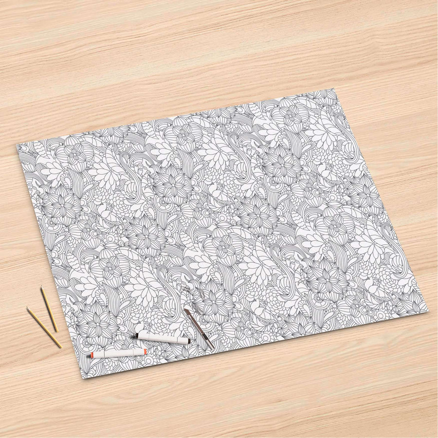 Folienbogen Flower Lines 2 - 120x80 cm