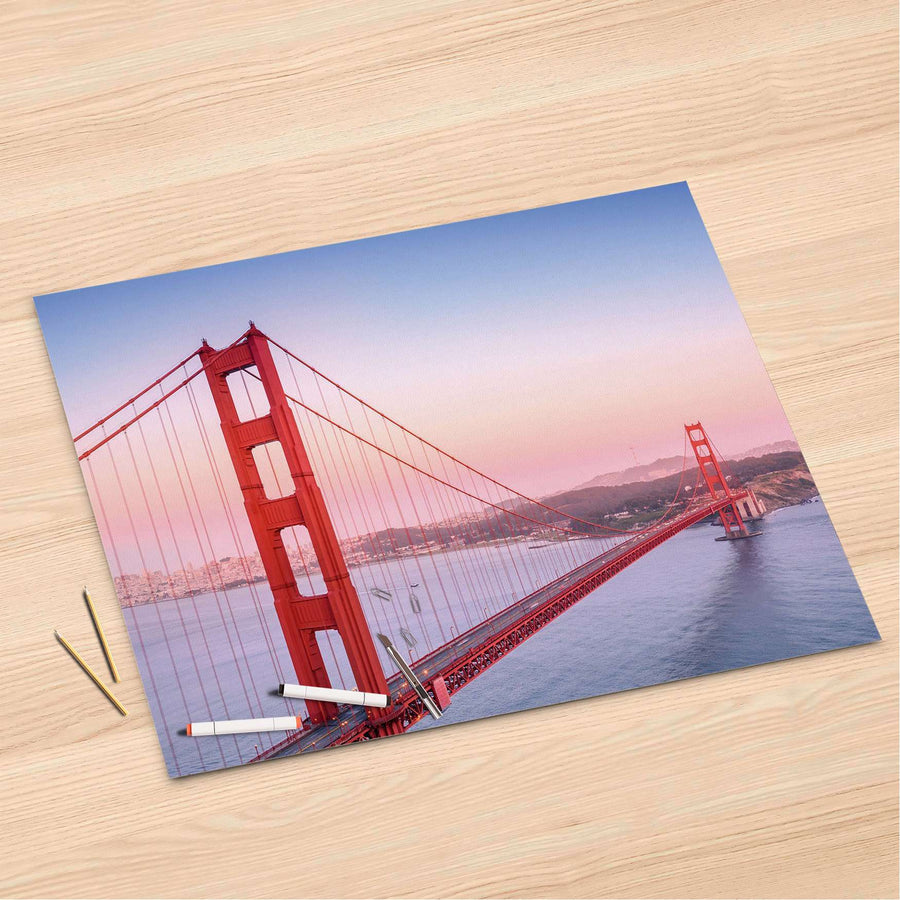 Folienbogen Golden Gate - 120x80 cm