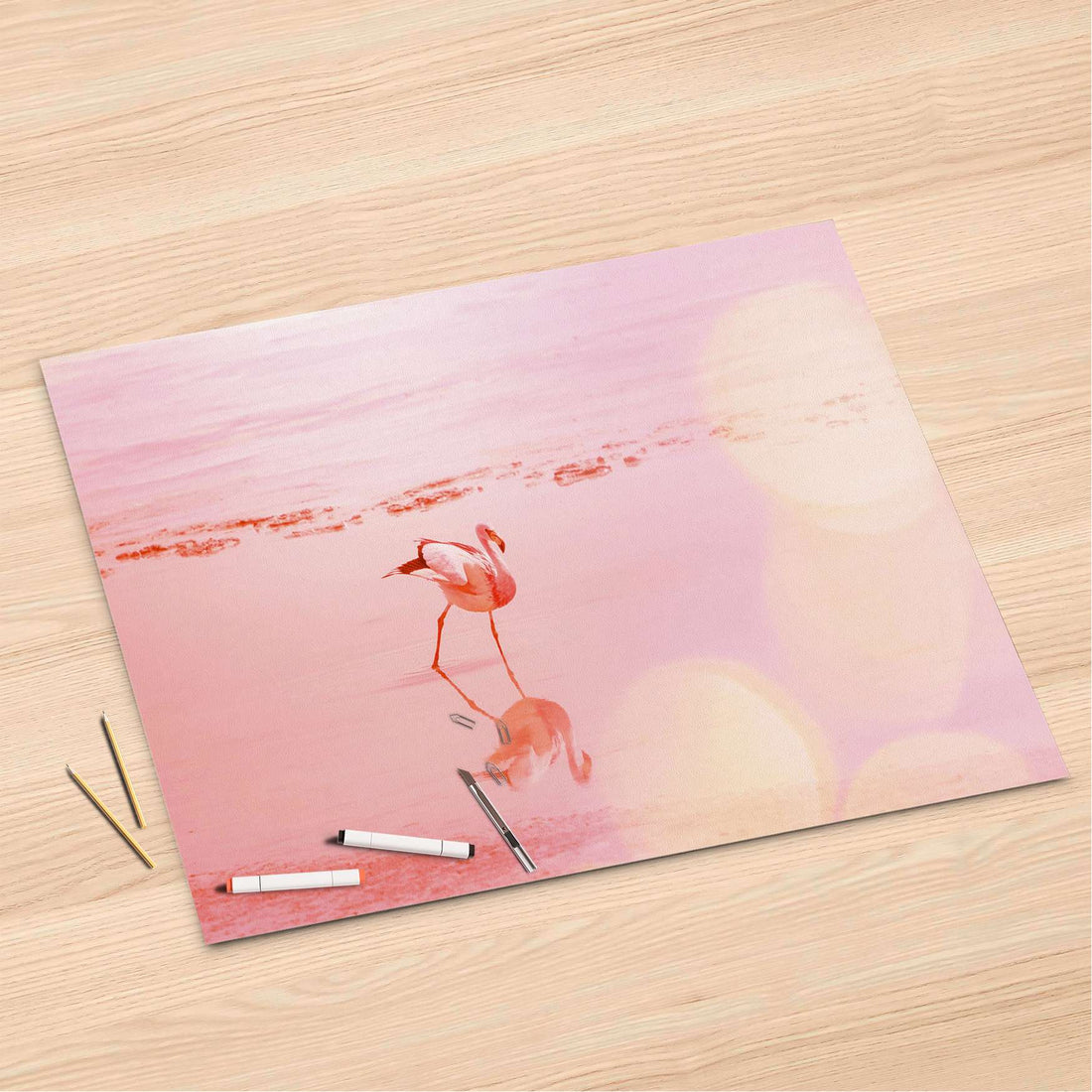 Folienbogen Mr. Flamingo - 120x80 cm