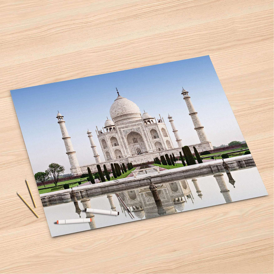 Folienbogen Taj Mahal - 120x80 cm