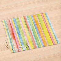 Folienbogen Watercolor Stripes - 120x80 cm
