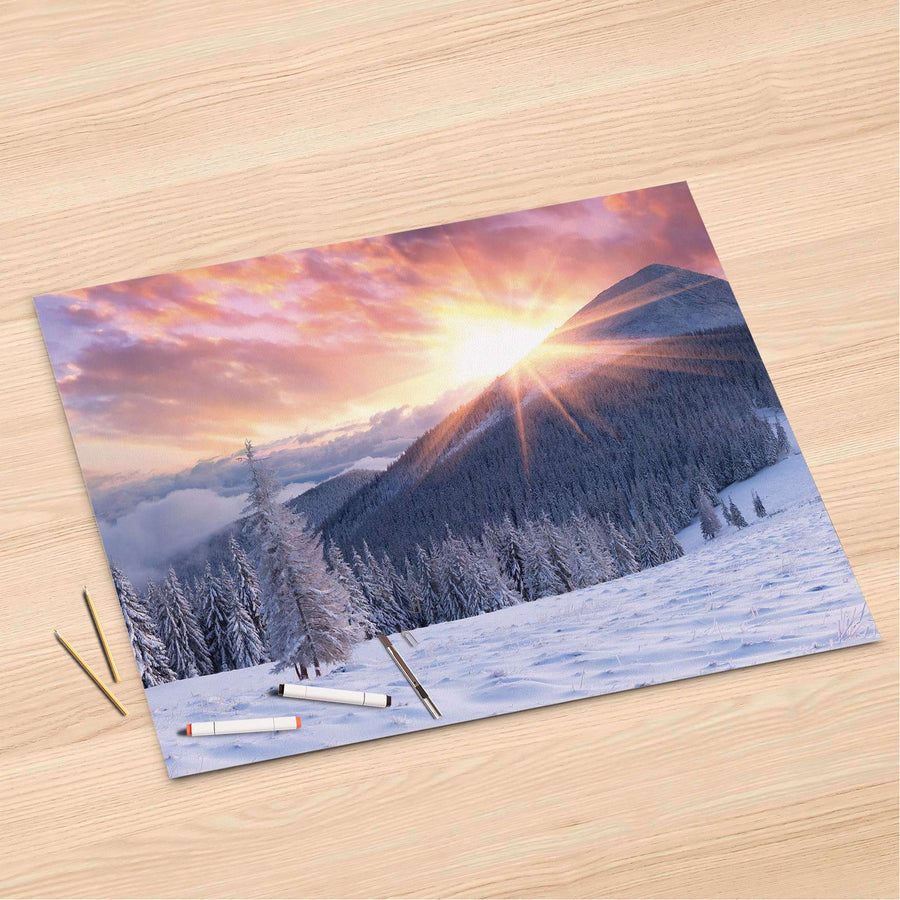 Folienbogen Zauberhafte Winterlandschaft - 120x80 cm