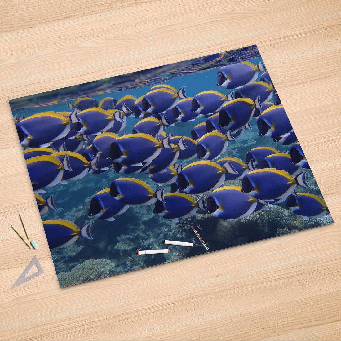 Folienbogen Fish swarm - 150x100 cm