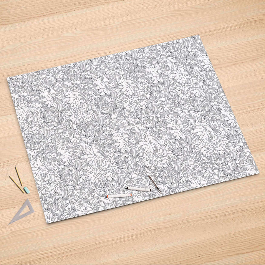 Folienbogen Flower Lines 2 - 150x100 cm