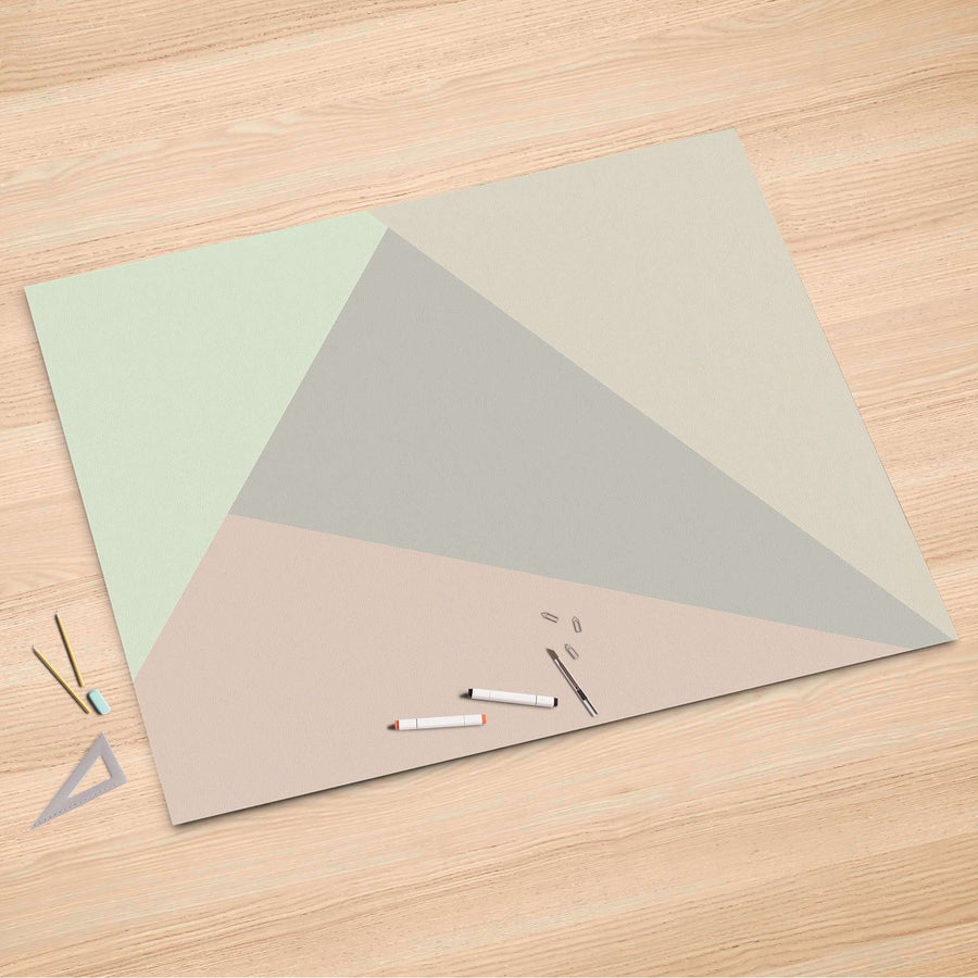 Folienbogen Pastell Geometrik - 150x100 cm