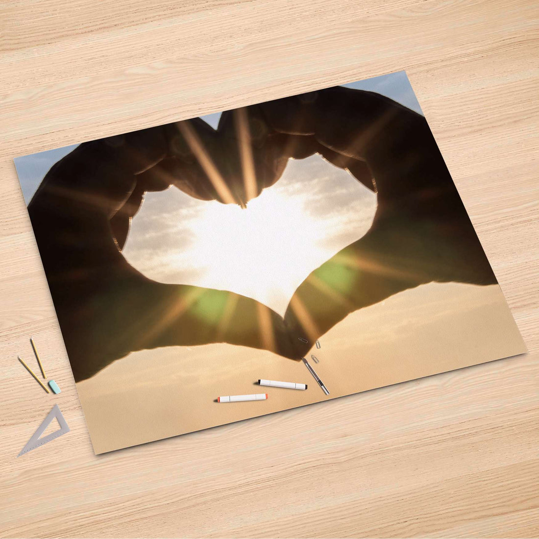 Folienbogen Sunny Heart - 150x100 cm