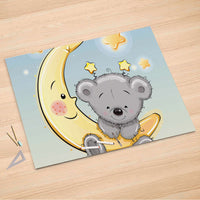 Folienbogen Teddy und Mond - 150x100 cm