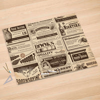 Folienbogen Vintage Newspaper - 150x100 cm