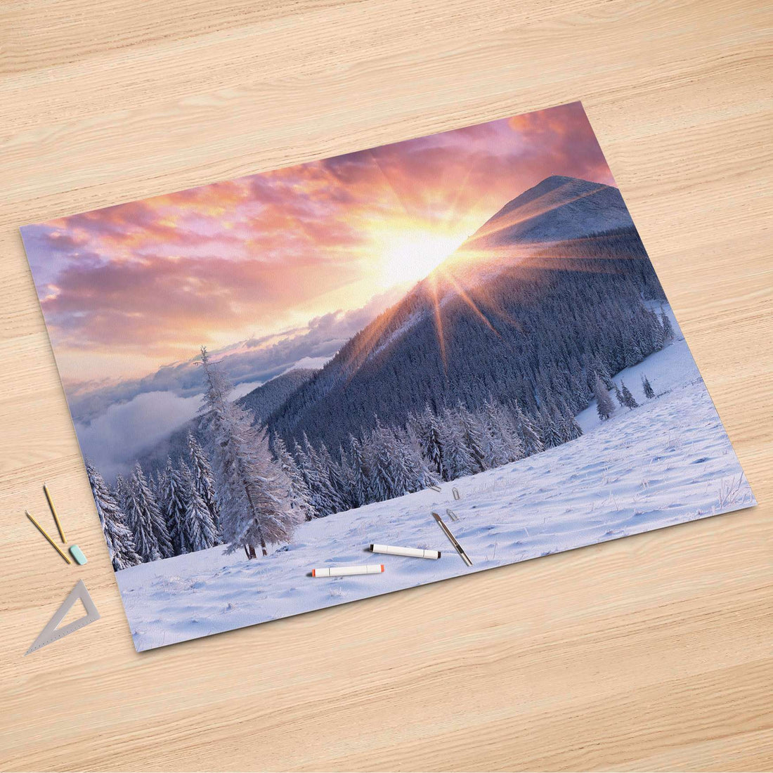 Folienbogen Zauberhafte Winterlandschaft - 150x100 cm