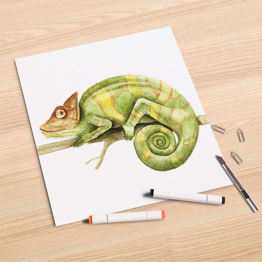 Folienbogen Chameleon - 30x30 cm