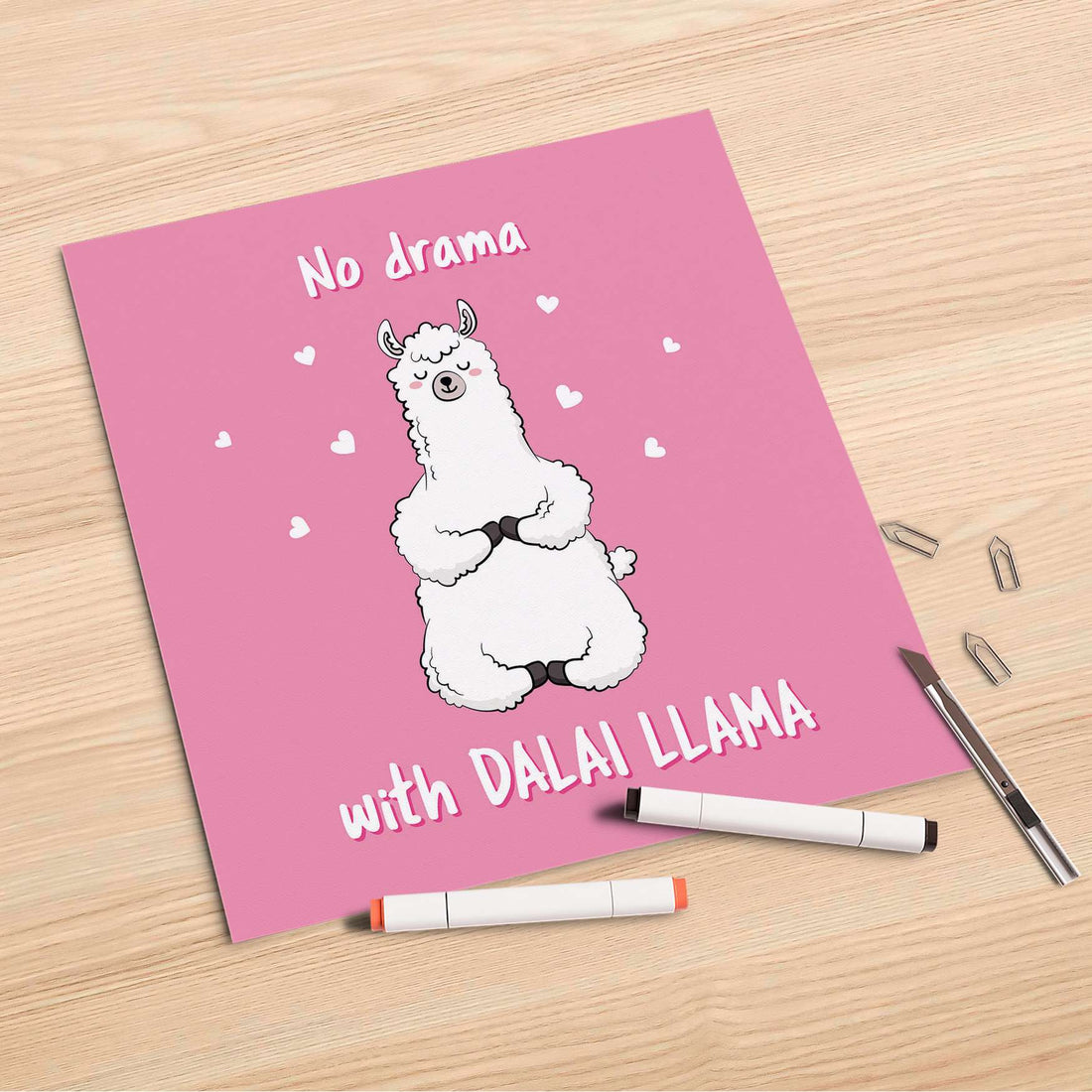 Folienbogen Dalai Llama - 30x30 cm