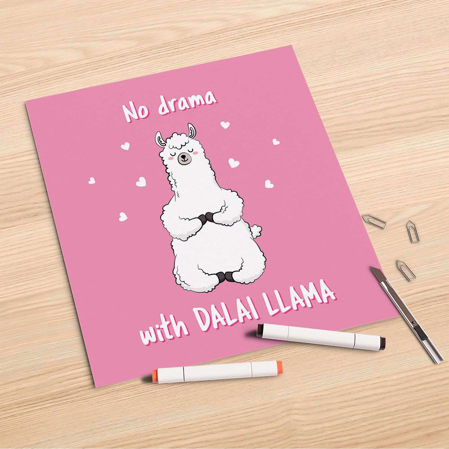 Folienbogen Dalai Llama - 30x30 cm