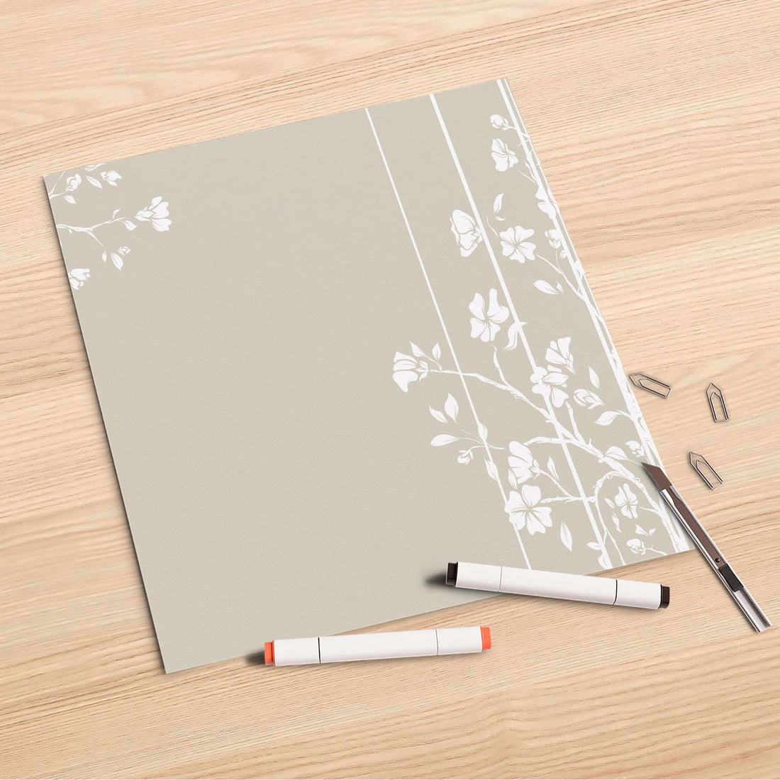 Folienbogen Florals Plain 3 - 30x30 cm