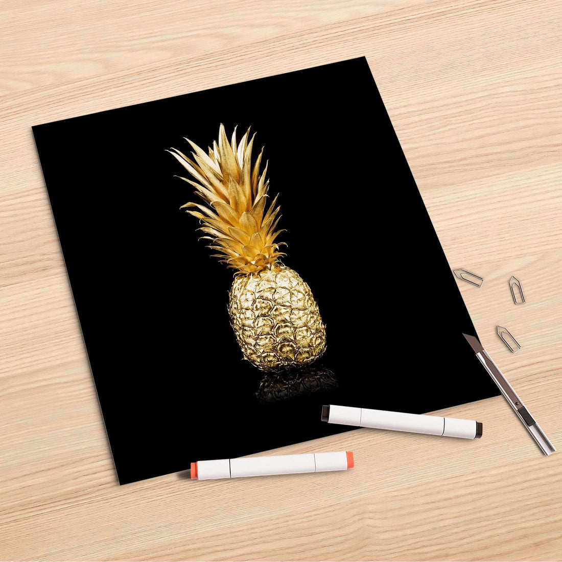 Folienbogen Goldenes Früchtchen - 30x30 cm