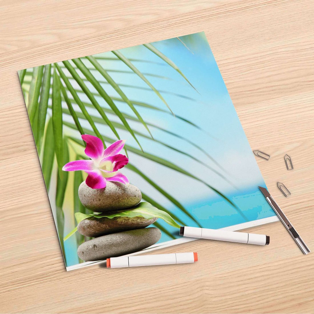Folienbogen Lotus Flower - 30x30 cm