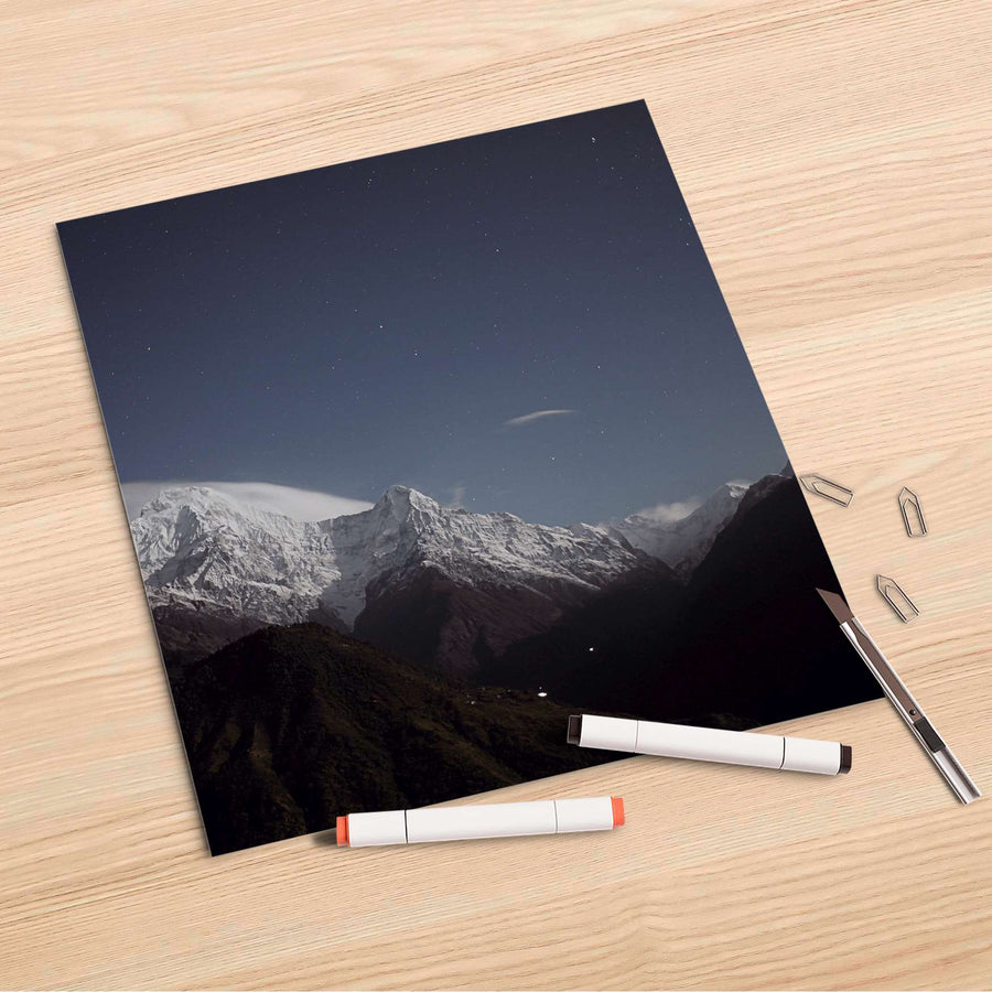 Folienbogen Mountain Sky - 30x30 cm