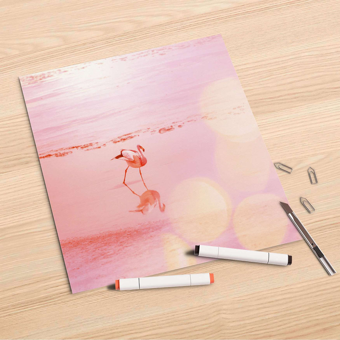Folienbogen Mr. Flamingo - 30x30 cm