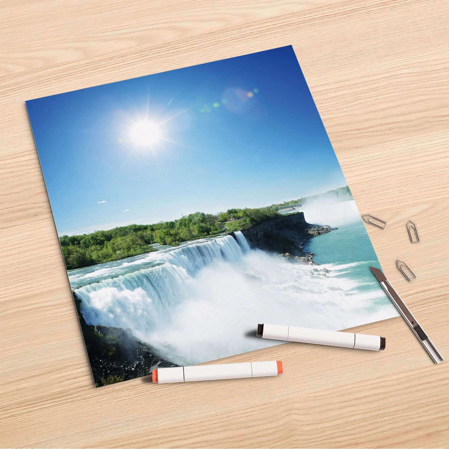Folienbogen Niagara Falls - 30x30 cm