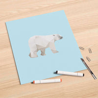 Folienbogen Origami Polar Bear - 30x30 cm