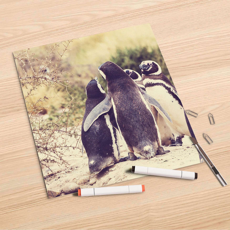 Folienbogen Pingu Friendship - 30x30 cm