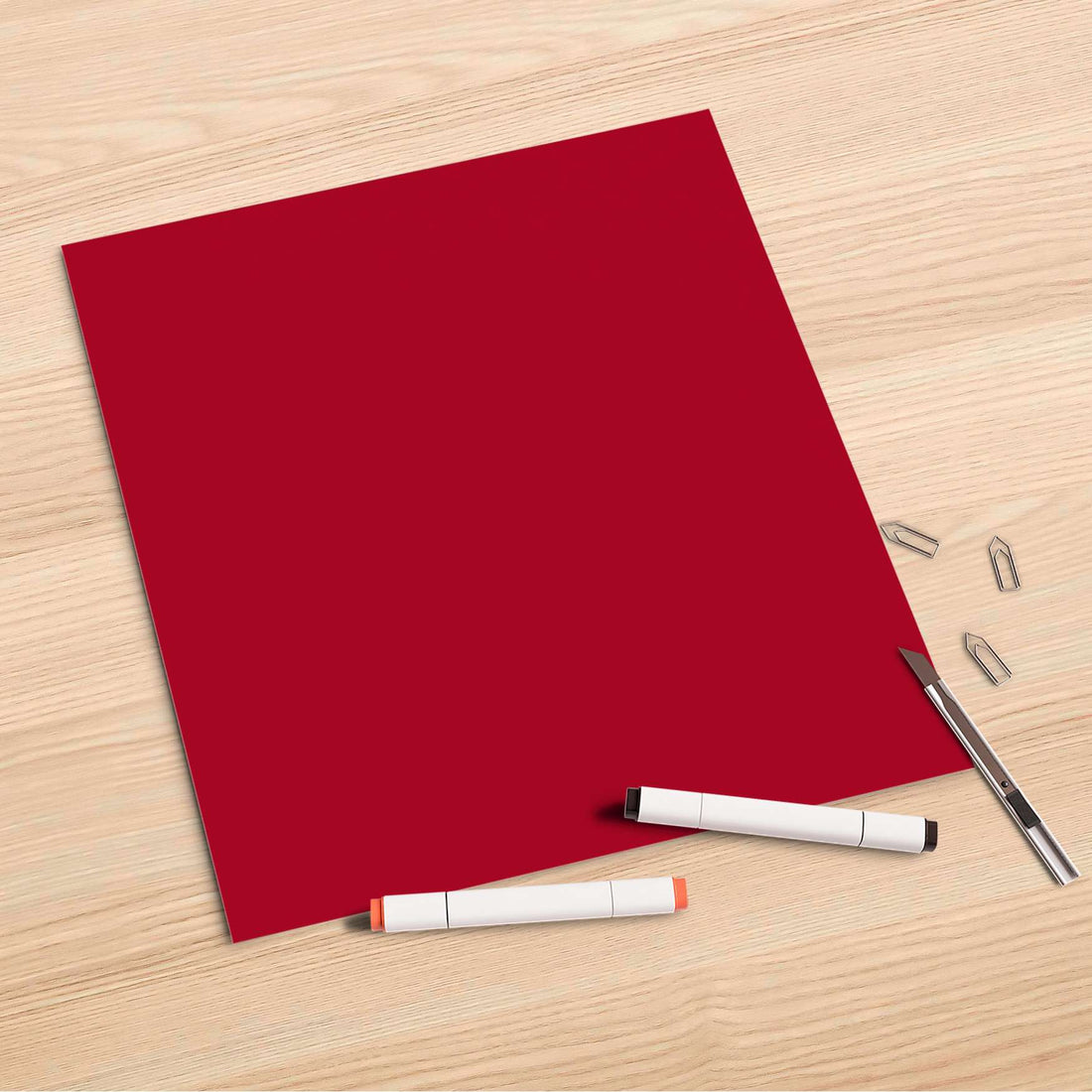 Folienbogen Rot Dark - 30x30 cm