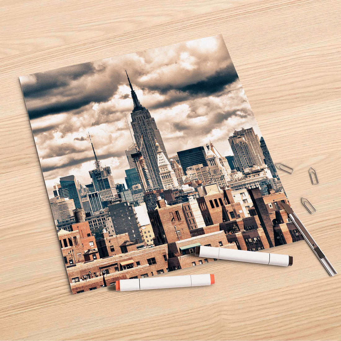 Folienbogen Skyline NYC - 30x30 cm