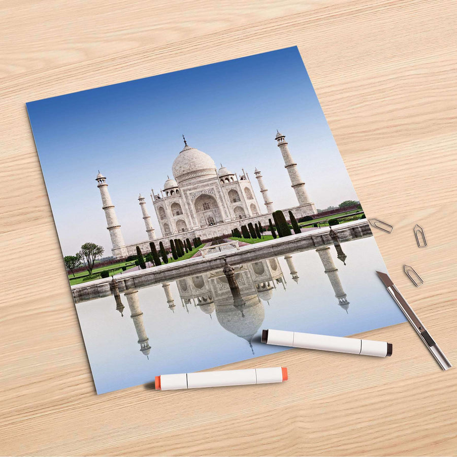 Folienbogen Taj Mahal - 30x30 cm