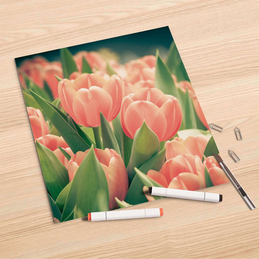 Folienbogen Tulips for You - 30x30 cm