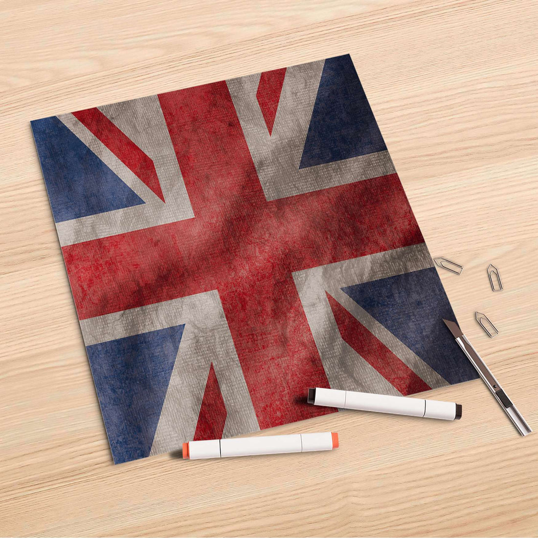 Folienbogen Union Jack - 30x30 cm