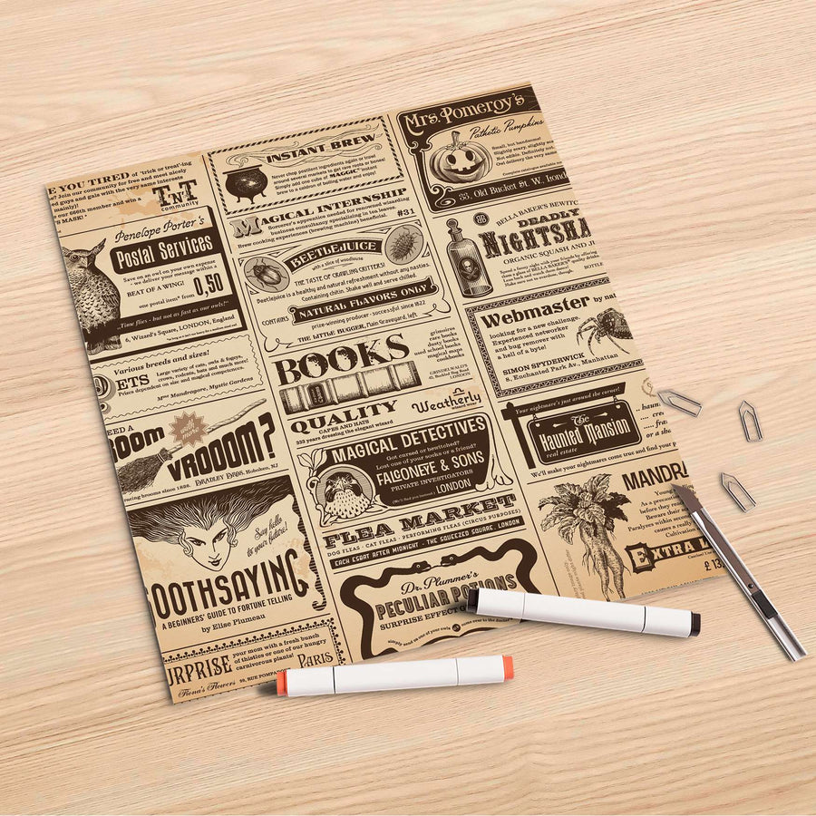 Folienbogen Vintage Newspaper - 30x30 cm