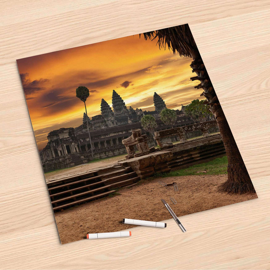Folienbogen Angkor Wat - 60x60 cm