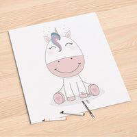 Folienbogen Baby Unicorn - 60x60 cm
