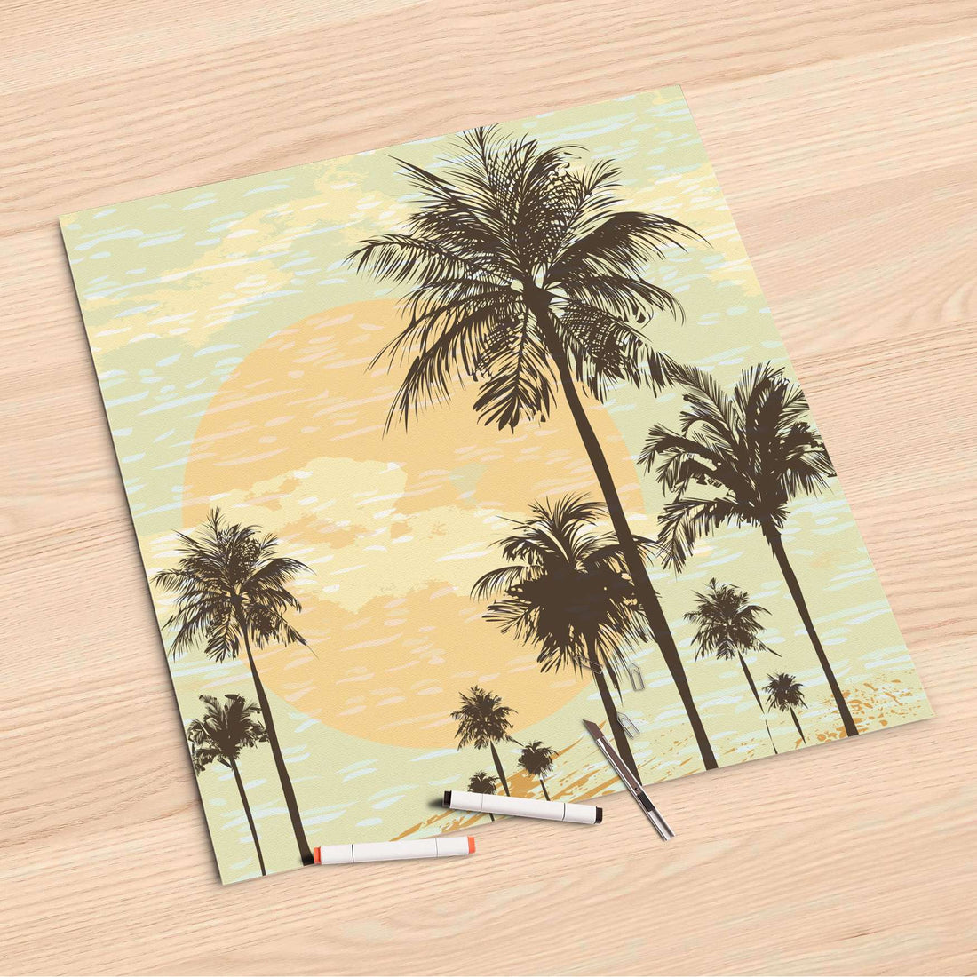 Folienbogen Beach Palms - 60x60 cm