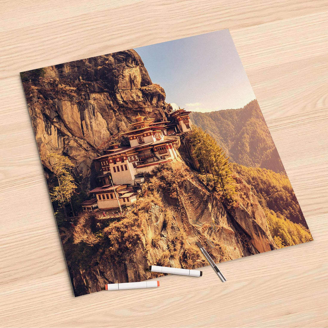 Folienbogen Bhutans Paradise - 60x60 cm