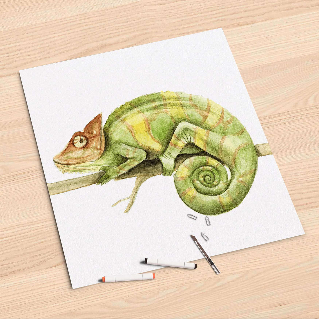 Folienbogen Chameleon - 60x60 cm