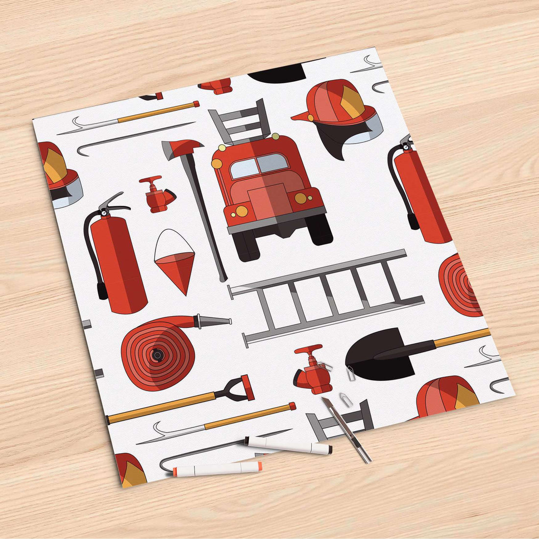 Folienbogen Firefighter - 60x60 cm
