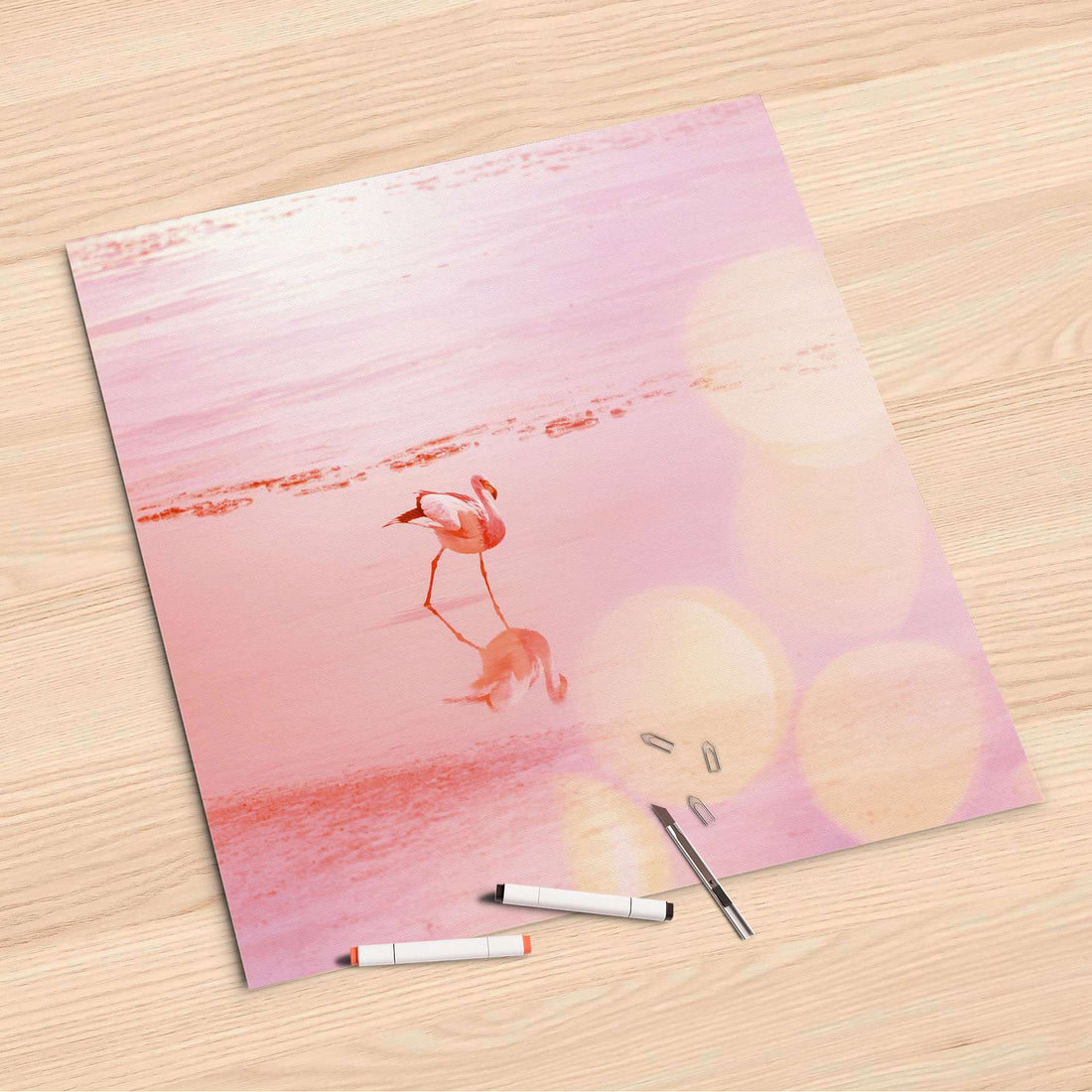 Folienbogen Mr. Flamingo - 60x60 cm