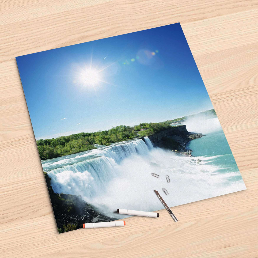 Folienbogen Niagara Falls - 60x60 cm