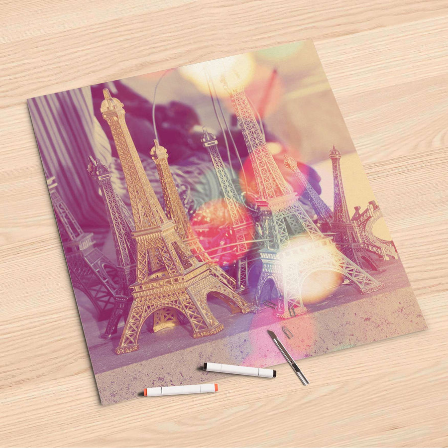 Folienbogen Paris - 60x60 cm