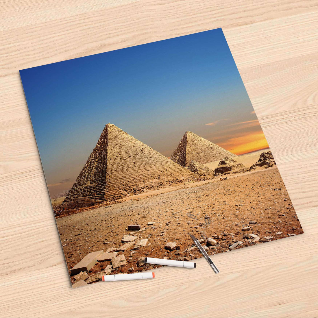 Folienbogen Pyramids - 60x60 cm