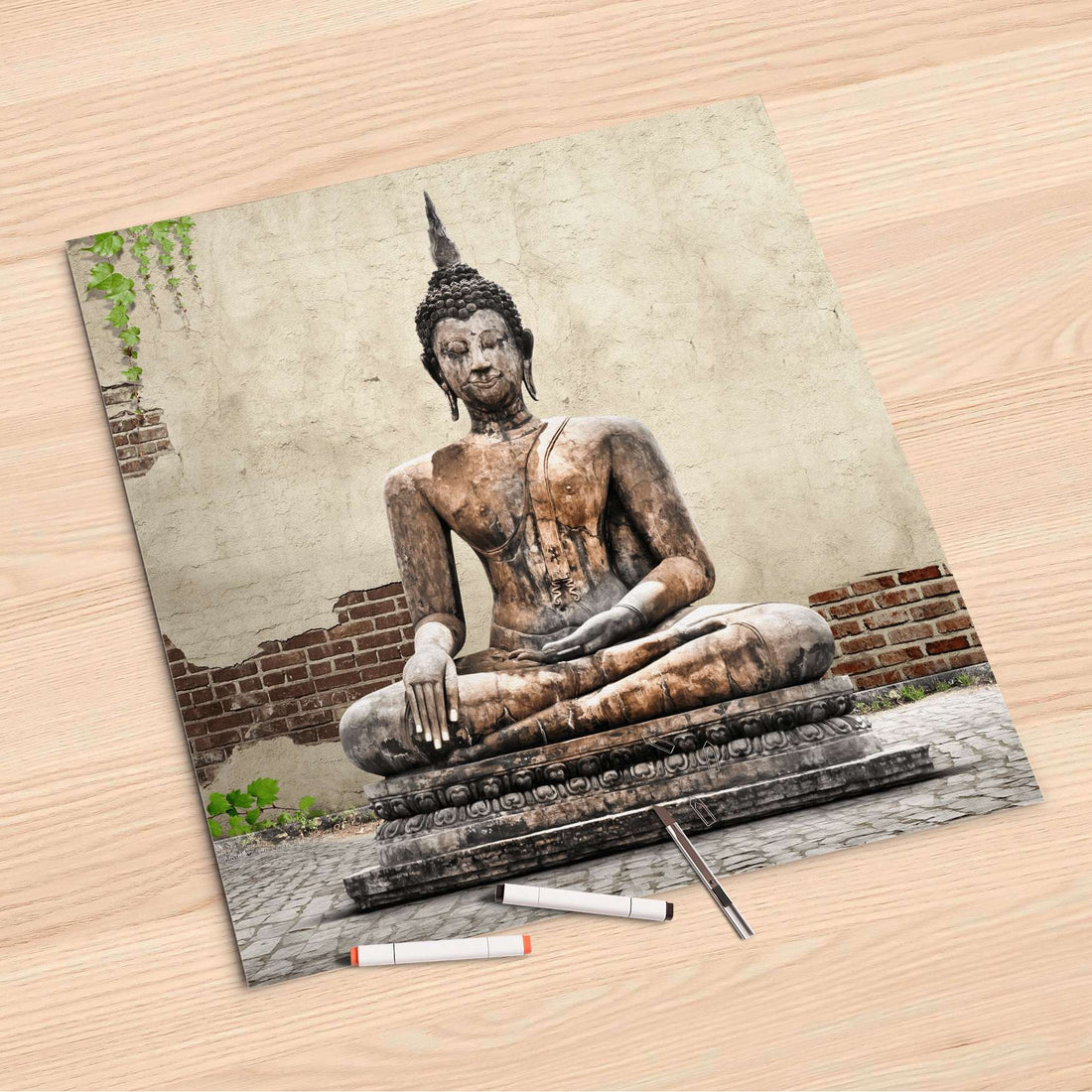 Folienbogen Relaxing Buddha - 60x60 cm