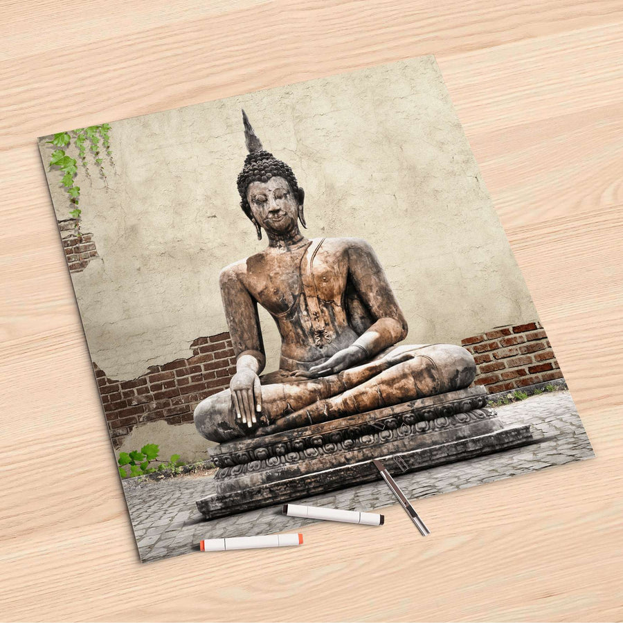 Folienbogen Relaxing Buddha - 60x60 cm